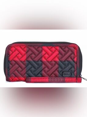 Lug Handspring RFID Wallet (Buffalo Check Red)